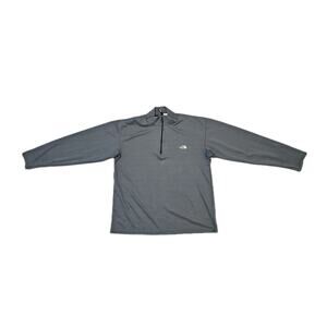 The North Face Vapor Wick 1/3 Polartec Zip SweatShirt Pullover Gray Men Size L